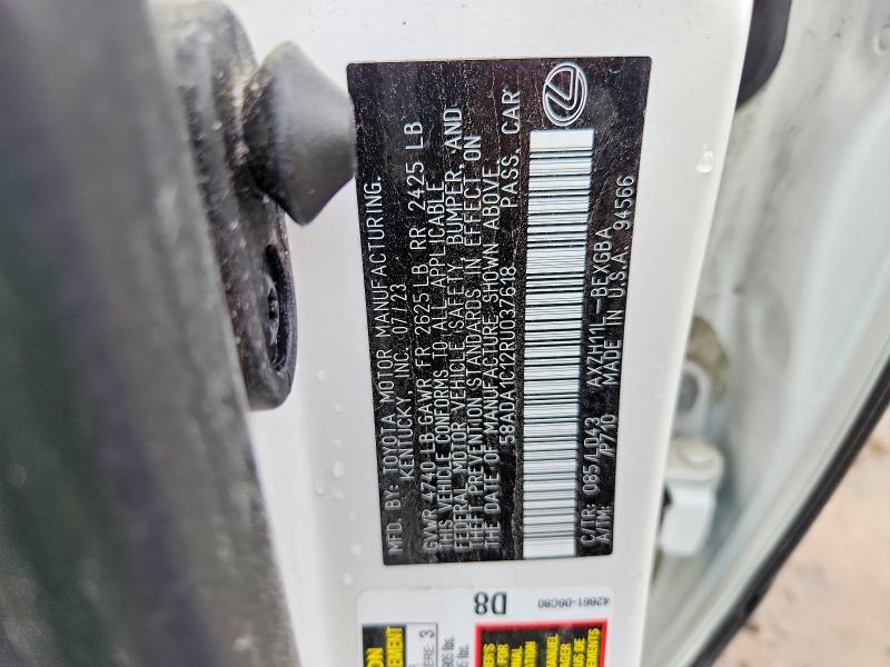 Продажа на аукционе авто 2024 Lexus Es 300h, vin: 58ADA1C12RU037618, номер лота: 49771076