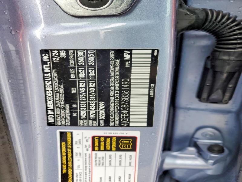 Aukcja sprzedaży 2025 Mercedes-benz Gle, vin: 4JGFB4GB7SB361490, numer aukcji: 49390846