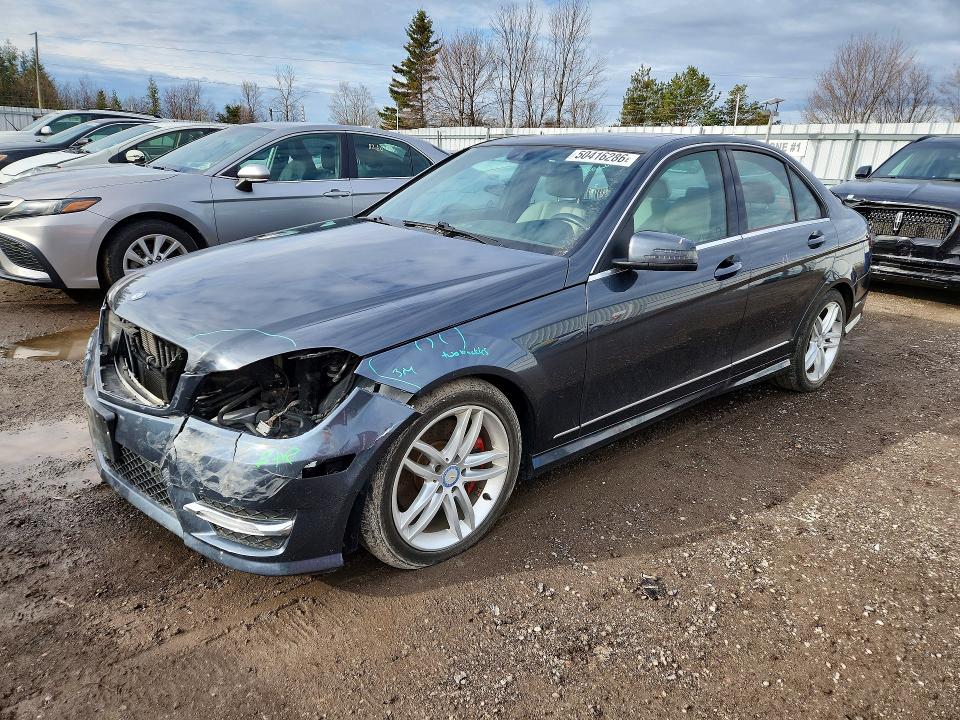 50416286 :رقم المزاد ، WDDGF8ABXEG191555 vin ، 2014 Mercedes-benz C مزاد بيع