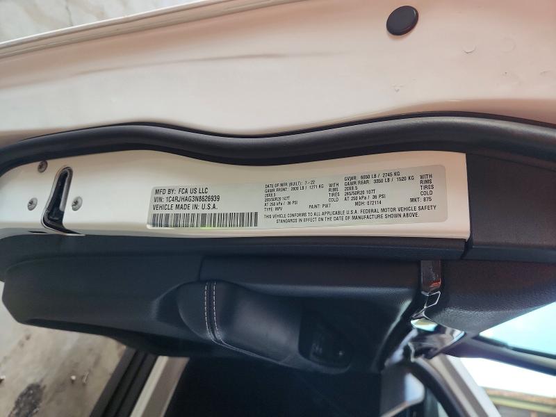Продажа на аукционе авто 2022 Jeep Grand Cherokee, vin: 1C4RJHAG3N8626939, номер лота: 48442786