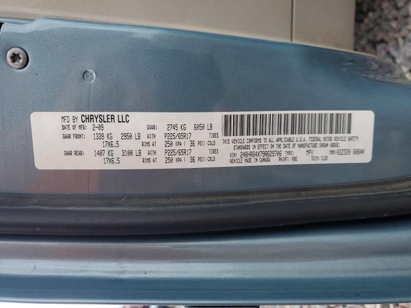 Aukcja sprzedaży 2009 Chrysler Town & Country, vin: 2A8HR64X79R629706, numer aukcji: 47172306