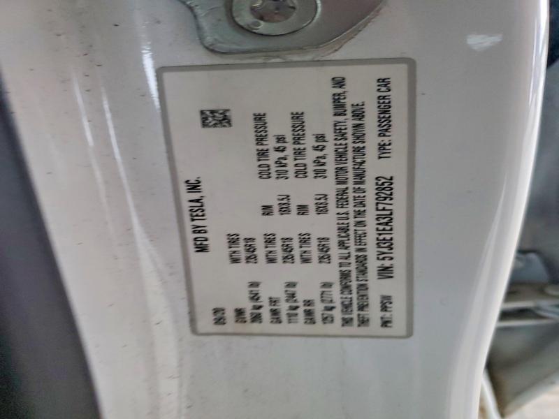 Продаж на аукціоні авто 2020 Tesla Model 3, vin: 5YJ3E1EA3LF792852, номер лоту: 51715546