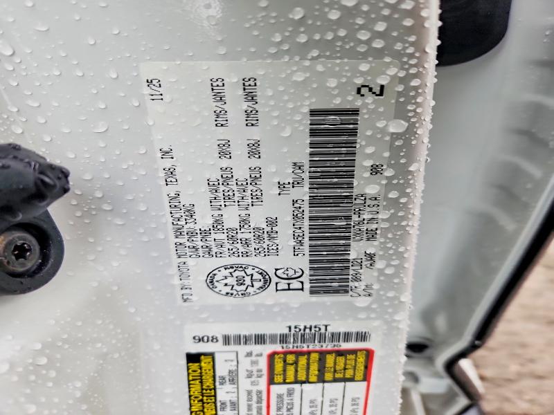 49102856 :رقم المزاد ، 5TFWA5EC4TX052475 vin ، 2026 Toyota Tundra مزاد بيع