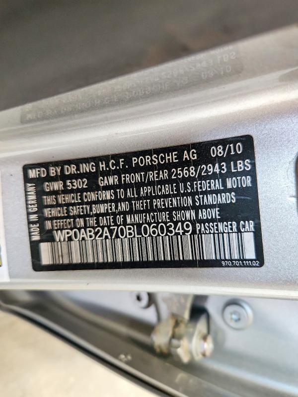 Aukcja sprzedaży 2011 Porsche Panamera, vin: WP0AB2A70BL060349, numer aukcji: 49850496