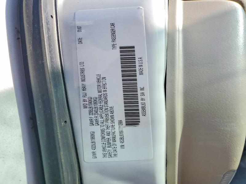 Продаж на аукціоні авто 2007 Subaru Legacy, vin: 4S3BL616977212984, номер лоту: 49496966