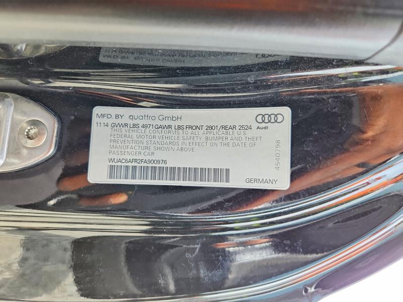 Продаж на аукціоні авто 2015 Audi Rs5, vin: WUAC6AFR2FA900976, номер лоту: 51653546