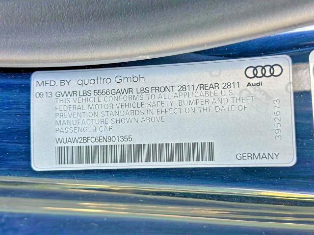Продажа на аукционе авто 2014 Audi Rs7, vin: WUAW2BFC6EN901355, номер лота: 46780026