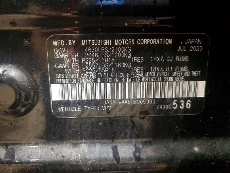 Продаж на аукціоні авто 2024 Mitsubishi Eclipse Cross, vin: JA4ATVAA5RZ005990, номер лоту: 47971626