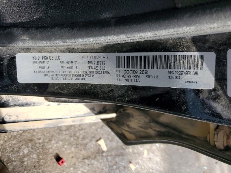 2016 Chrysler 200 მანქანა იყიდება აუქციონზე, vin: 1C3CCCAB9GN129538, აუქციონის ნომერი: 49739026