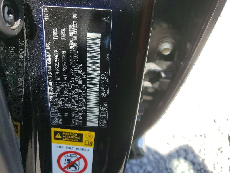 49776526 :رقم المزاد ، 2T2ZK1BA8FC174129 vin ، 2015 Lexus Rx مزاد بيع