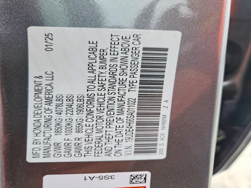 48786546 :رقم المزاد ، 19UDE4H66SA011022 vin ، 2025 Acura Integra مزاد بيع