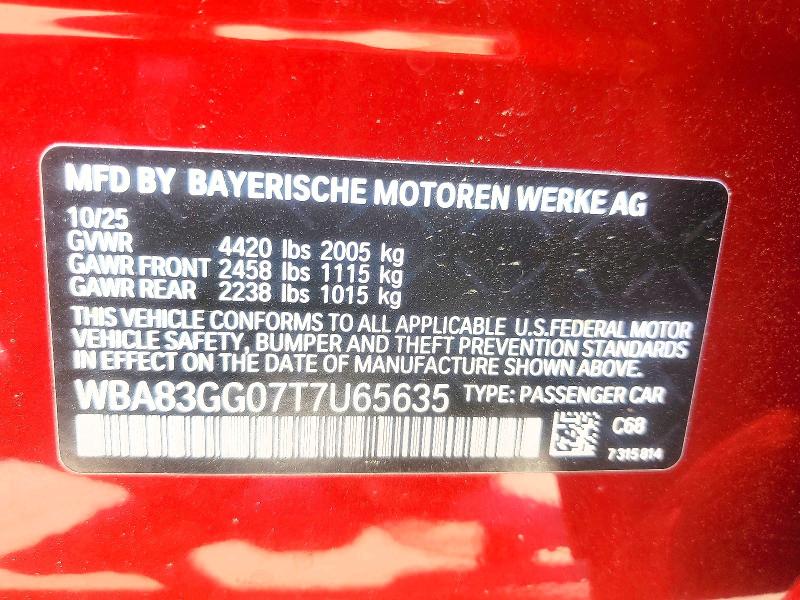 Продаж на аукціоні авто 2026 Bmw 228, vin: WBA83GG07T7U65635, номер лоту: 48970636