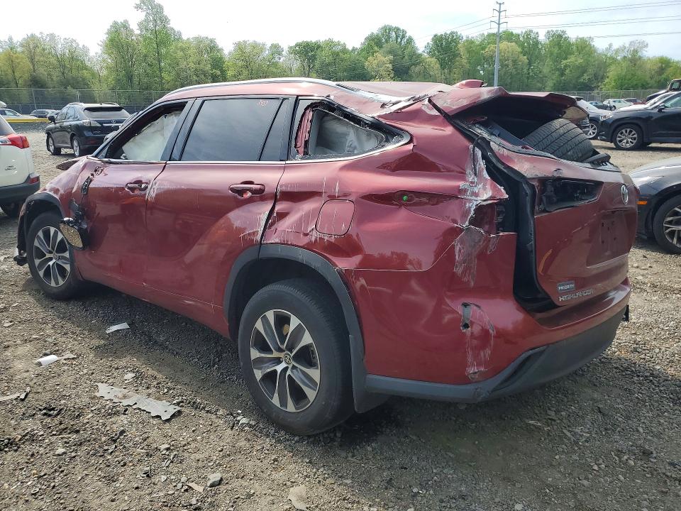 2021 Toyota Highlander მანქანა იყიდება აუქციონზე, vin: 5TDHZRBH2MS535396, აუქციონის ნომერი: 49517396