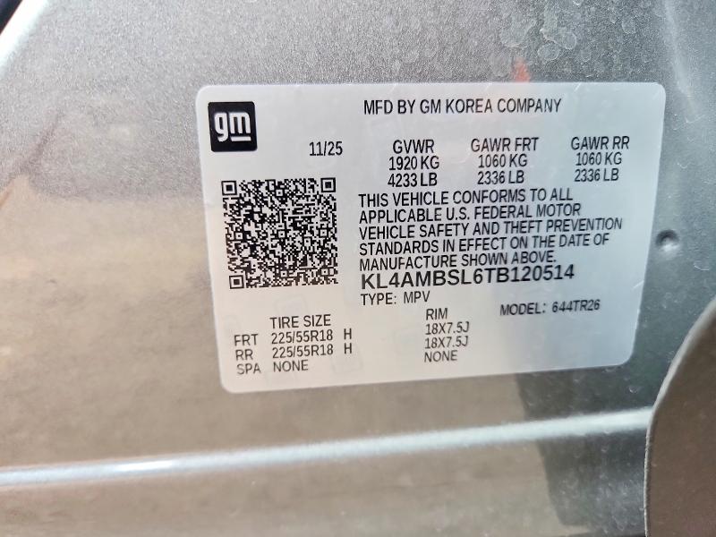2026 Buick Encore Gx მანქანა იყიდება აუქციონზე, vin: KL4AMBSL6TB120514, აუქციონის ნომერი: 48749476