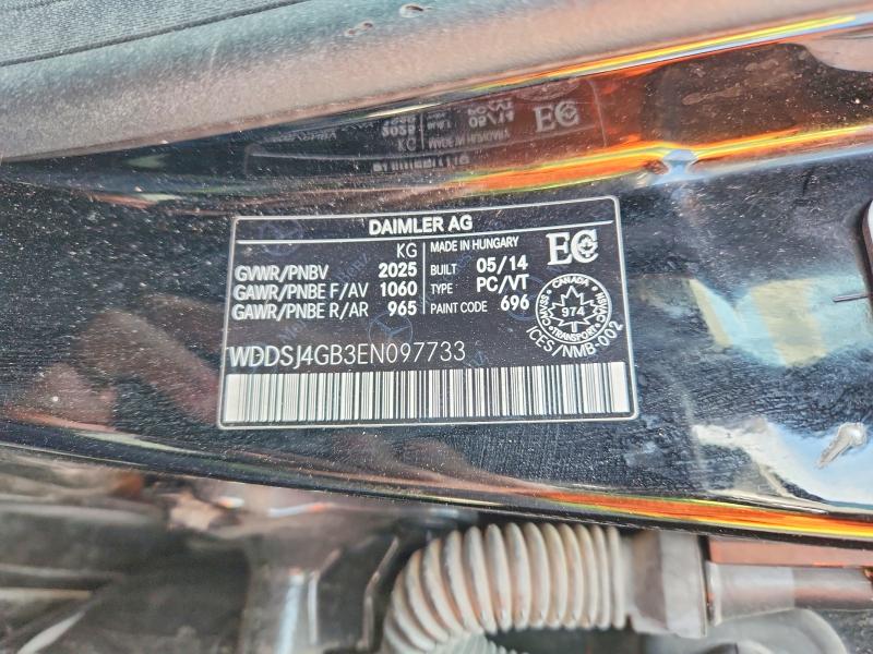 Auction sale of the 2014 Mercedes-benz Cla, vin: WDDSJ4GB3EN097733, lot number: 50132076