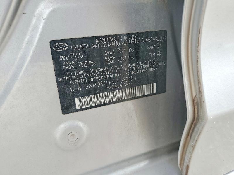 Продажа на аукционе авто 2020 Hyundai Elantra, vin: 5NPD84LF5LH582458, номер лота: 51079986
