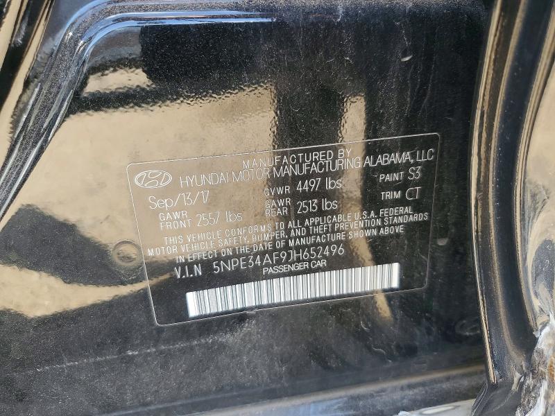 Продажа на аукционе авто 2018 Hyundai Sonata, vin: 5NPE34AF9JH652496, номер лота: 51014796