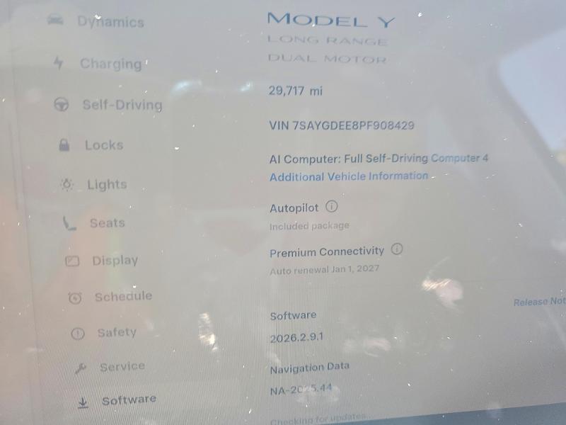 Aukcja sprzedaży 2023 Tesla Model Y, vin: 7SAYGDEE8PF908429, numer aukcji: 49924796