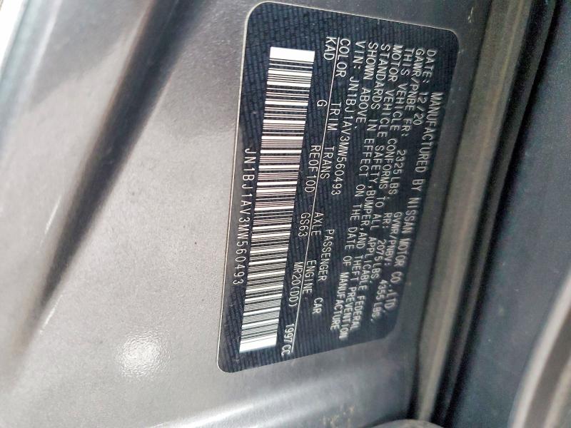 Продажа на аукционе авто 2021 Nissan Rogue Sport, vin: JN1BJ1AV3MW560493, номер лота: 51594126