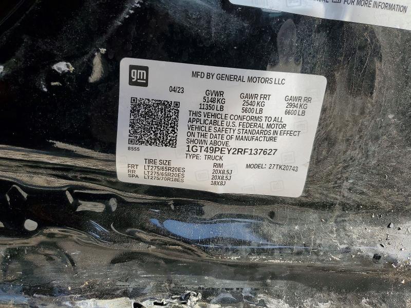 Продаж на аукціоні авто 2024 Gmc Sierra, vin: 1GT49PEY2RF137627, номер лоту: 50058856