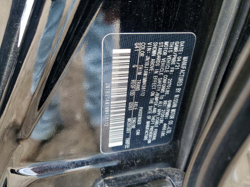 51336796 :رقم المزاد ، JN1BJ1AW1MW438112 vin ، 2021 Nissan Rogue Sport مزاد بيع