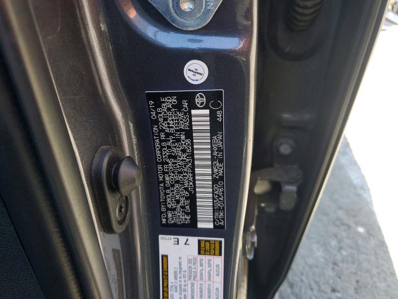Продаж на аукціоні авто 2019 Toyota Prius Prime, vin: JTDKARFP7K3118238, номер лоту: 51879936