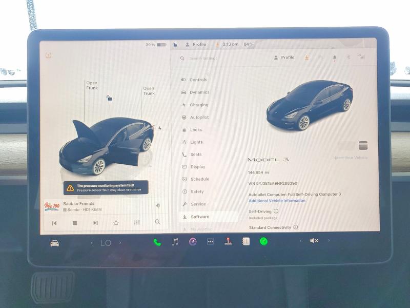 Продажа на аукционе авто 2022 Tesla Model 3, vin: 5YJ3E1EA9NF288390, номер лота: 51908336