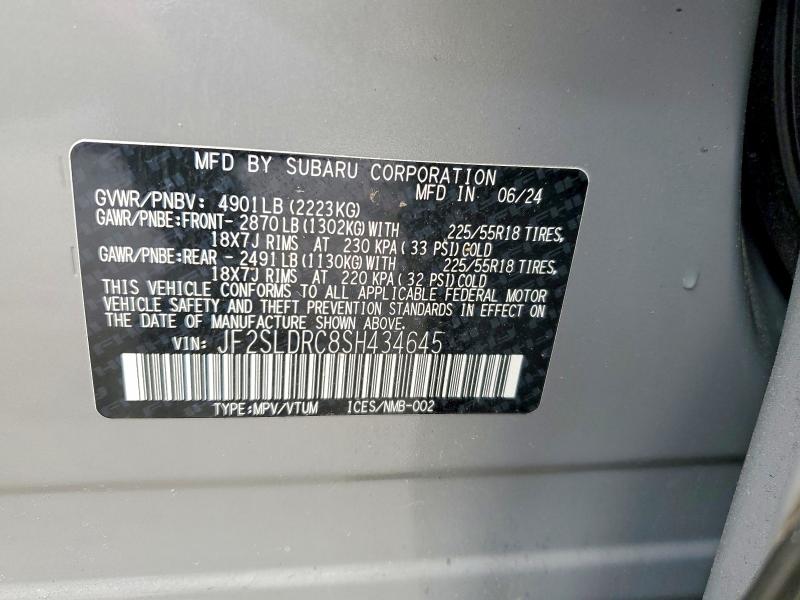 Продажа на аукционе авто 2025 Subaru Forester, vin: JF2SLDRC8SH434645, номер лота: 50721466