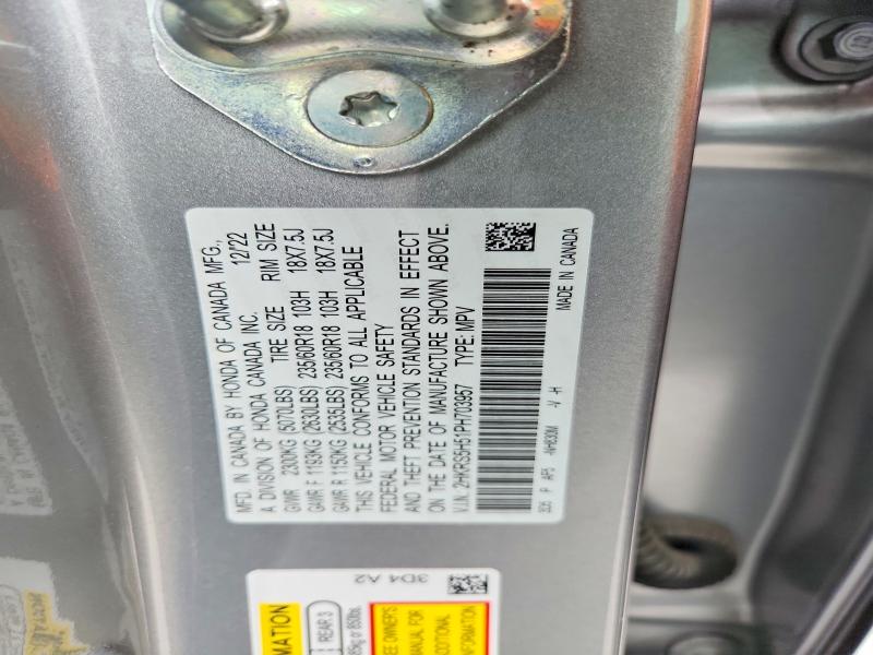 Aukcja sprzedaży 2023 Honda Cr-v, vin: 2HKRS5H51PH703957, numer aukcji: 49894346