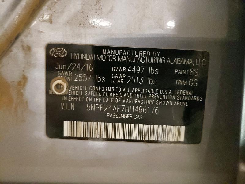 Aukcja sprzedaży 2017 Hyundai Sonata, vin: 5NPE24AF7HH466176, numer aukcji: 51063196
