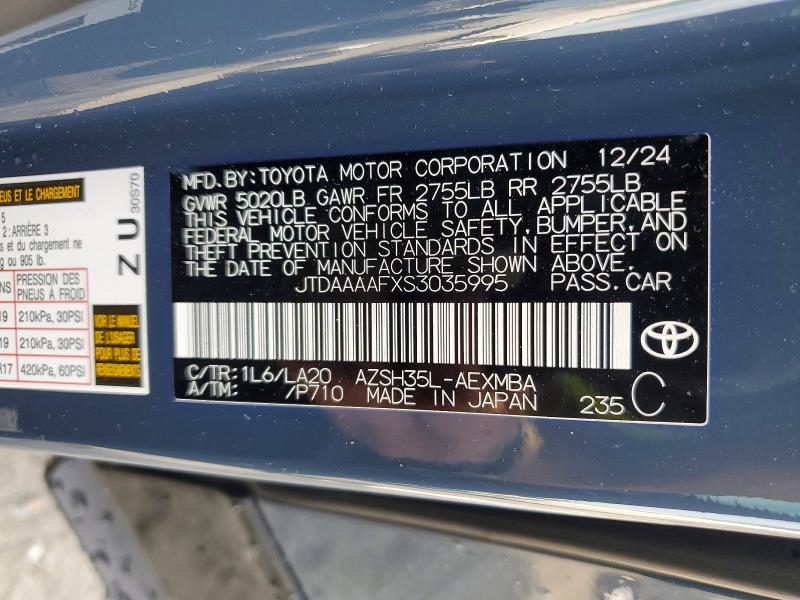 Продажа на аукционе авто 2025 Toyota Crown, vin: JTDAAAAFXS3035995, номер лота: 51605516