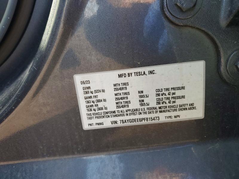 Продажа на аукционе авто 2023 Tesla Model Y, vin: 7SAYGDEE6PF815473, номер лота: 48676916