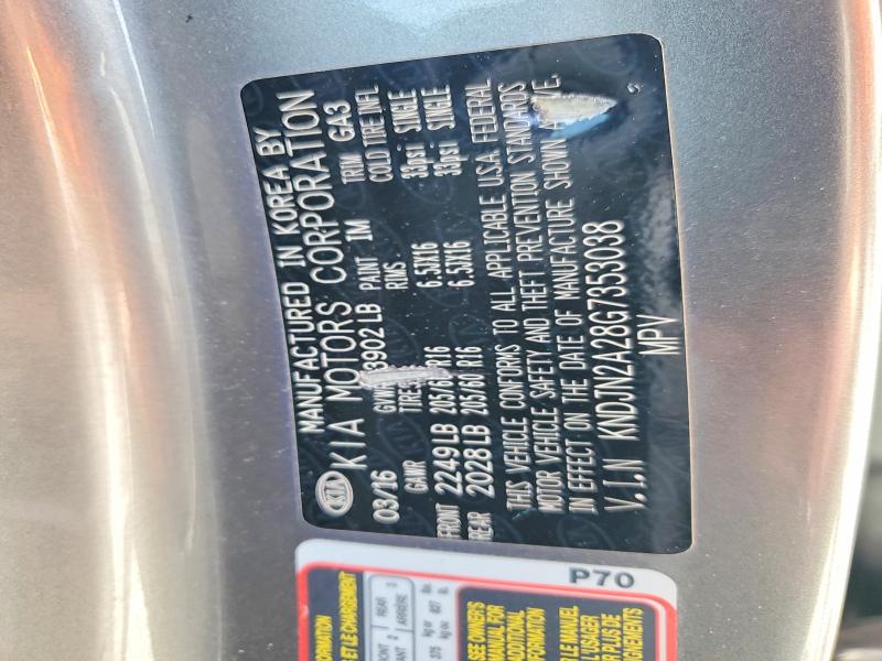 Aukcja sprzedaży 2016 Kia Soul, vin: KNDJN2A28G7353038, numer aukcji: 51988496