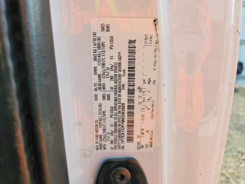 Aukcja sprzedaży 2021 Ford F150, vin: 1FTEX1CP7MKD83929, numer aukcji: 73341375