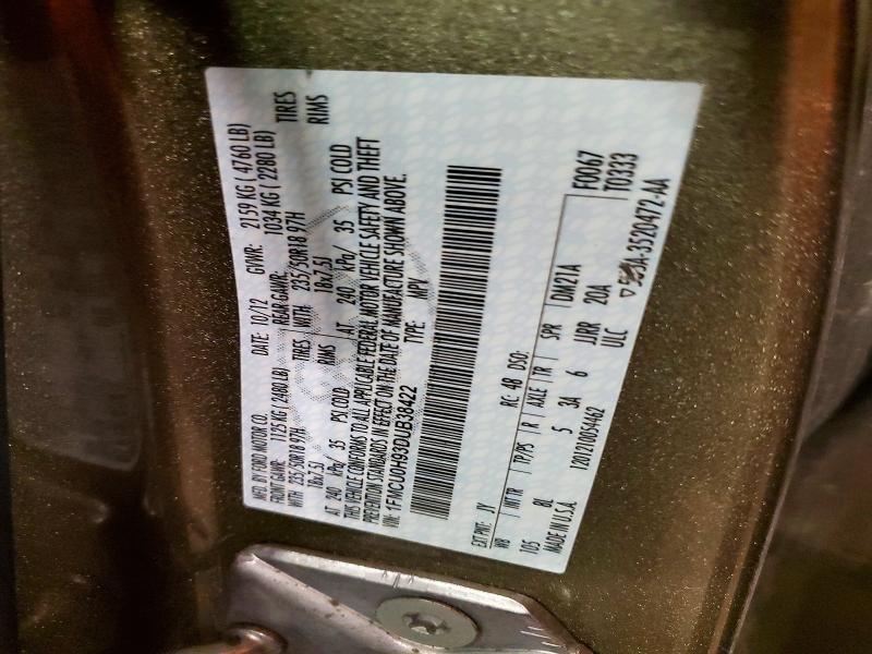 Aukcja sprzedaży 2013 Ford Escape, vin: 1FMCU0H93DUB38422, numer aukcji: 48390976