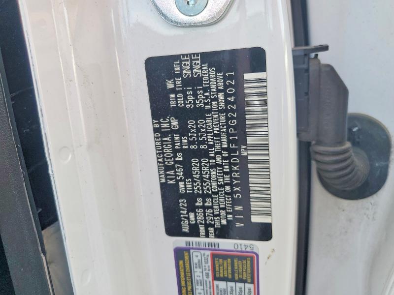 Aukcja sprzedaży 2023 Kia Sorento, vin: 5XYRKDLF1PG224021, numer aukcji: 48856976