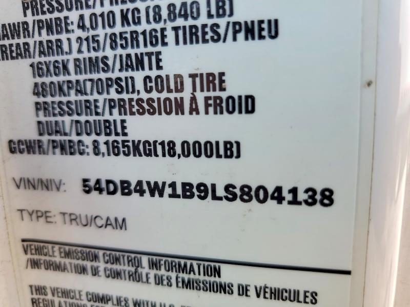 Продаж на аукціоні авто 2020 Isuzu Npr, vin: 54DB4W1B9LS804138, номер лоту: 50358576