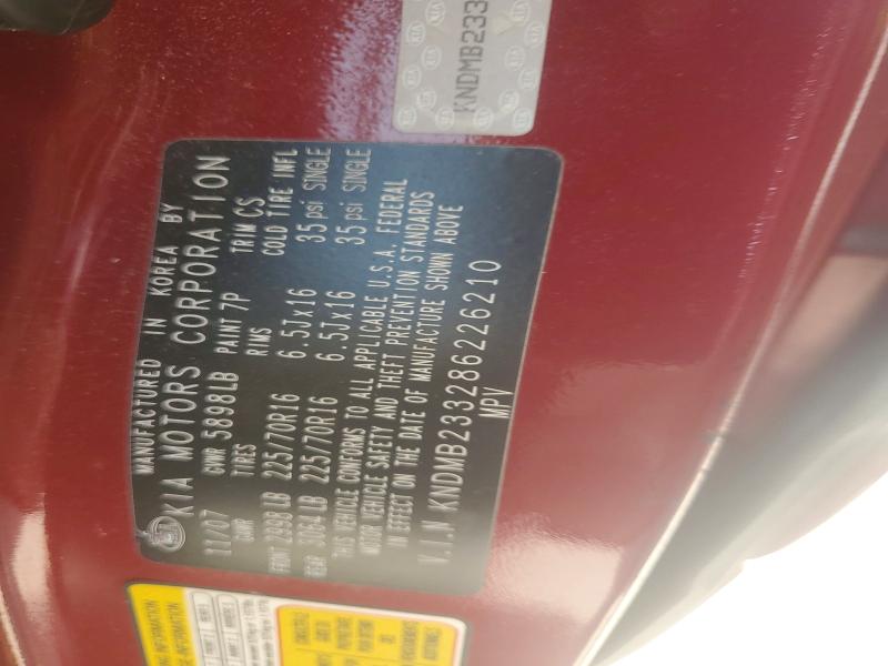 Aukcja sprzedaży 2008 Kia Sedona, vin: KNDMB233286226210, numer aukcji: 50697216