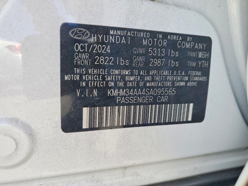 Aukcja sprzedaży 2025 Hyundai Ioniq 6, vin: KMHM34AA4SA095565, numer aukcji: 51206116