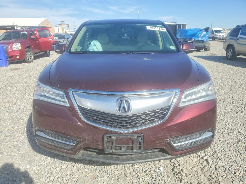 48914746 :رقم المزاد ، 5FRYD4H61FB004185 vin ، 2015 Acura Mdx مزاد بيع