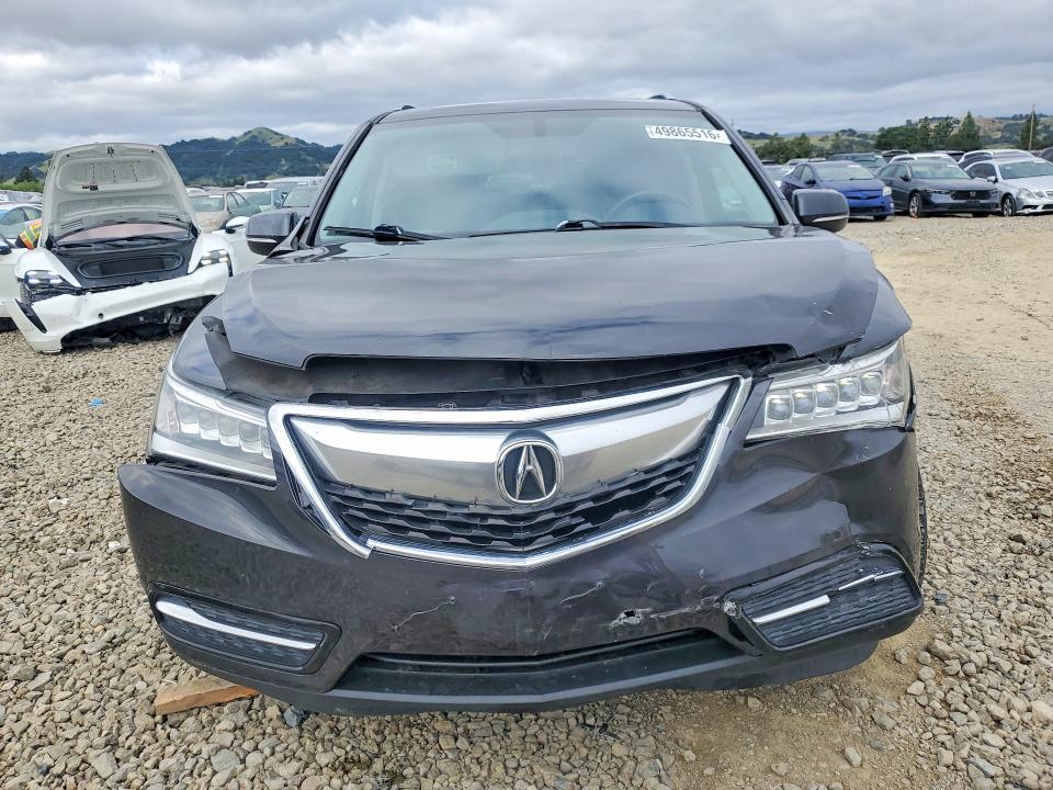 49865516 :رقم المزاد ، 5FRYD4H20FB005423 vin ، 2015 Acura Mdx مزاد بيع