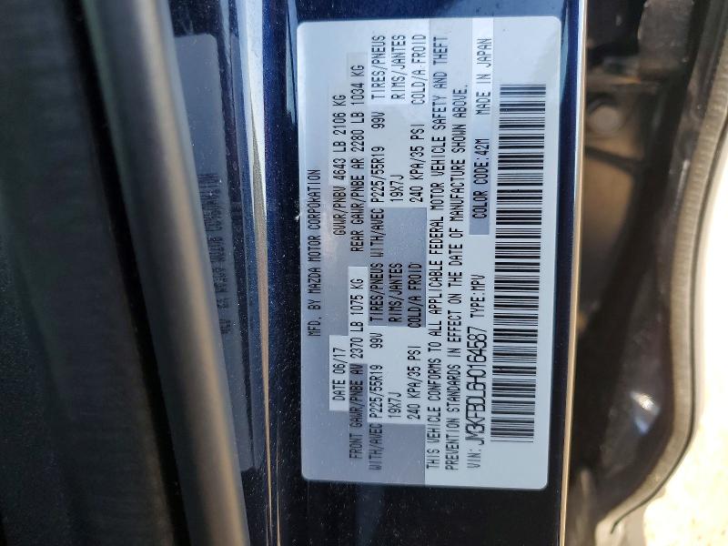 51088776 :رقم المزاد ، JM3KFBDL6H0164587 vin ، 2017 Mazda Cx-5 مزاد بيع