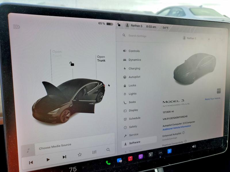47753656 :رقم المزاد ، 5YJ3E1EA5KF306248 vin ، 2019 Tesla Model 3 مزاد بيع