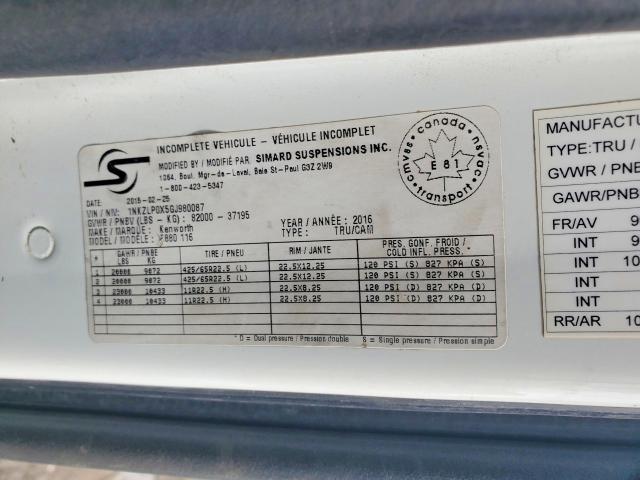 Продаж на аукціоні авто 2016 Kenworth Construction, vin: 1NKZLP0X5GJ980087, номер лоту: 76525575