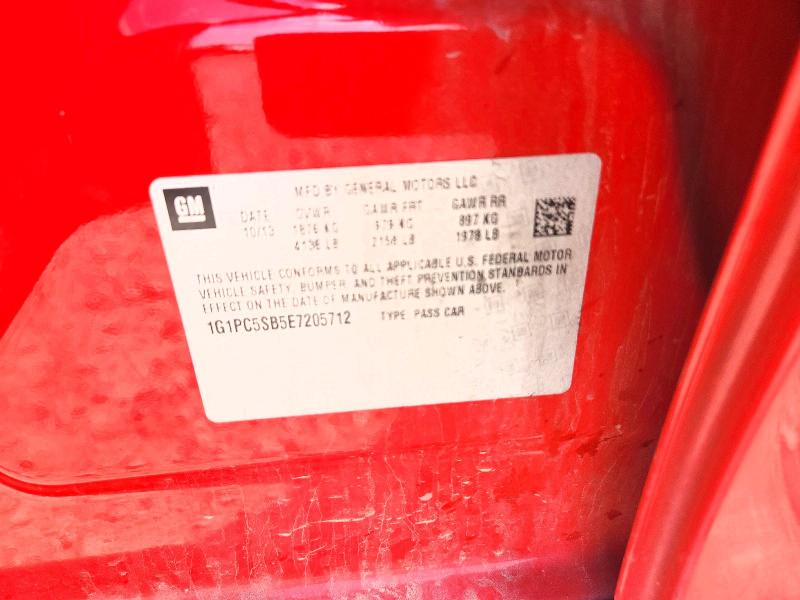 Продаж на аукціоні авто 2014 Chevrolet Cruze, vin: 1G1PC5SB5E7205712, номер лоту: 50758776