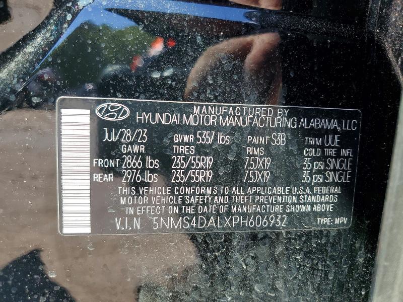 Aukcja sprzedaży 2023 Hyundai Santa Fe, vin: 5NMS4DALXPH606932, numer aukcji: 49890456