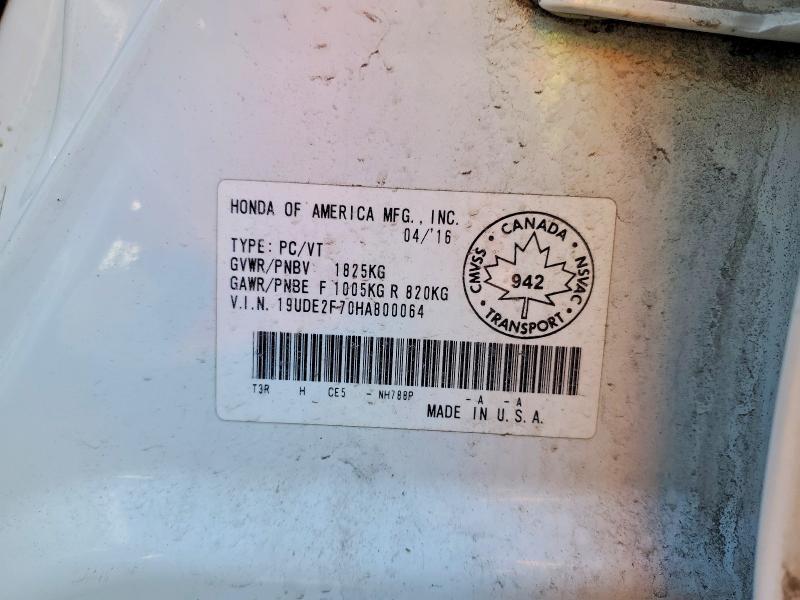 48751286 :رقم المزاد ، 19UDE2F70HA800064 vin ، 2017 Acura Ilx مزاد بيع