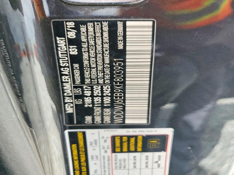 Продаж на аукціоні авто 2019 Mercedes-benz C, vin: WDDWJ6EB9KF803951, номер лоту: 50674326