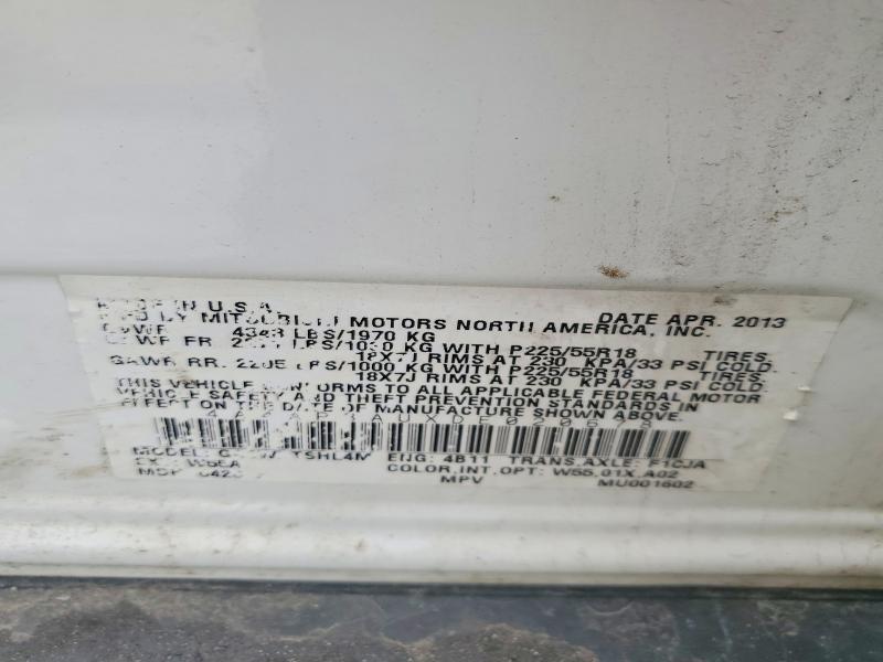 Aukcja sprzedaży 2013 Mitsubishi Outlander Sport, vin: 4A4AP3AUXDE020678, numer aukcji: 51166696