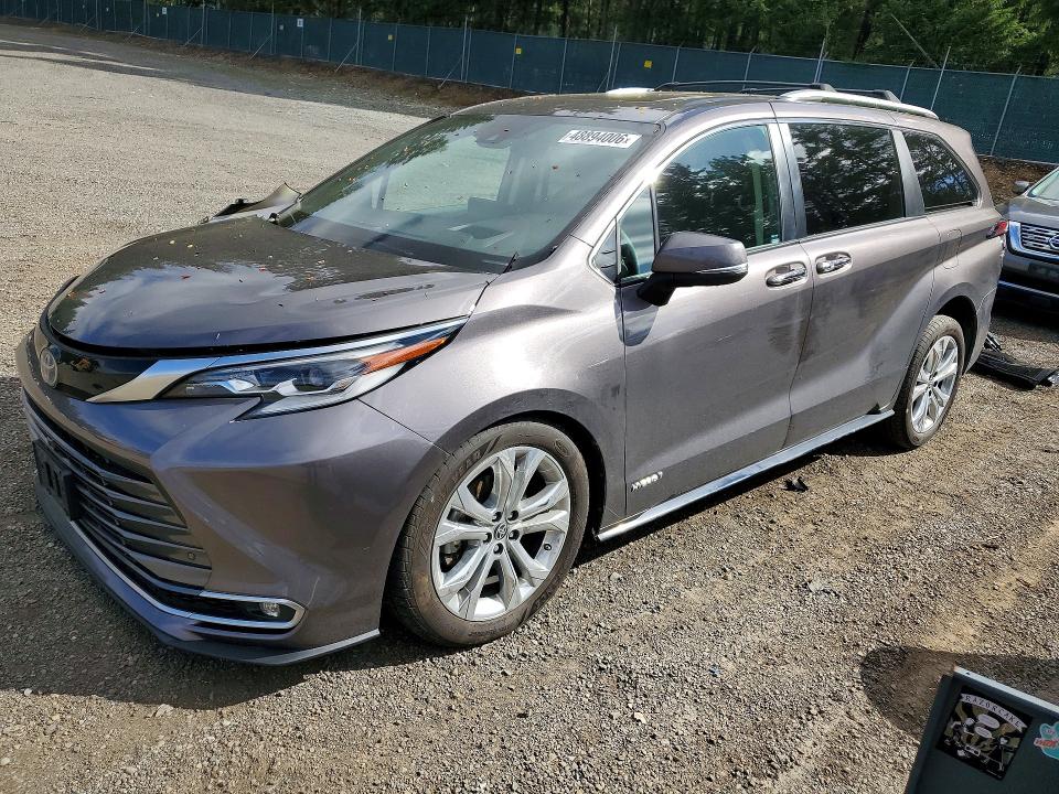 Продажа на аукционе авто 2021 Toyota Sienna, vin: 5TDERKEC4MS012455, номер лота: 48894006